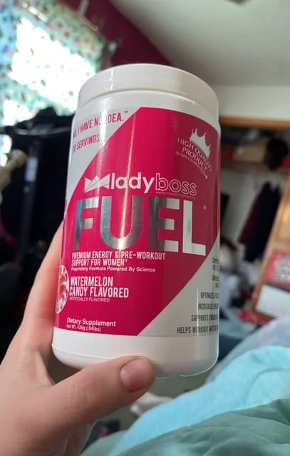 Lady Boss Fuel Premium Energy & Pre-Workout Support For Women Watermelon Candy Flavored