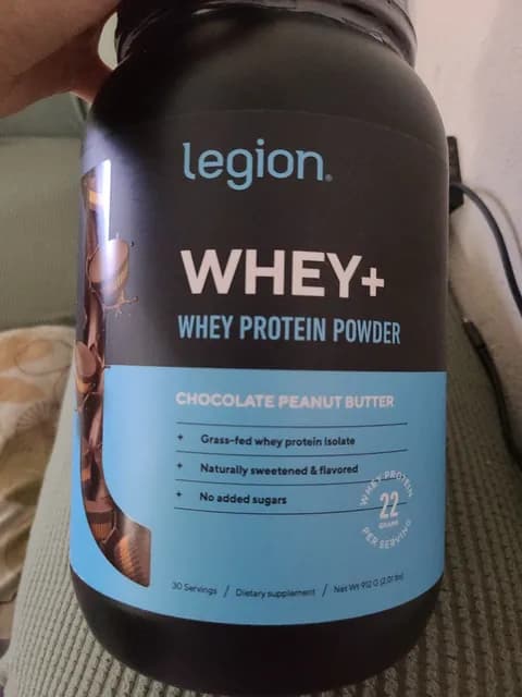 Legion Whey+ Chocolate Peanut Butter Whey Protein Powder