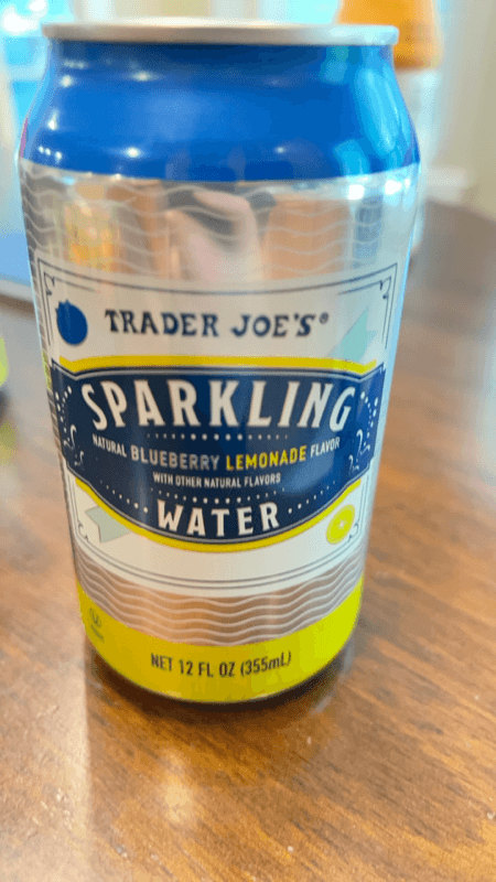 Trader Joe'S Natural Blueberry Lemonade Flavor Sparkling Water