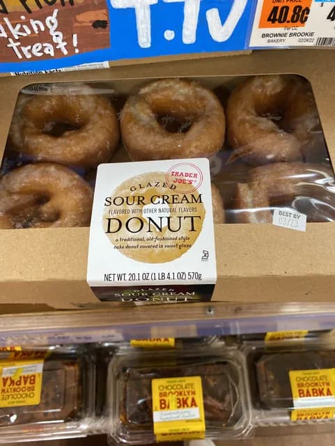 Trader Joe'S Glazed Sour Cream Donut