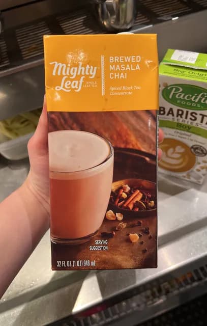 Mighty Leaf Whole Leaf Tea Brewed Masala Chai Spiced Black Tea Concentrate