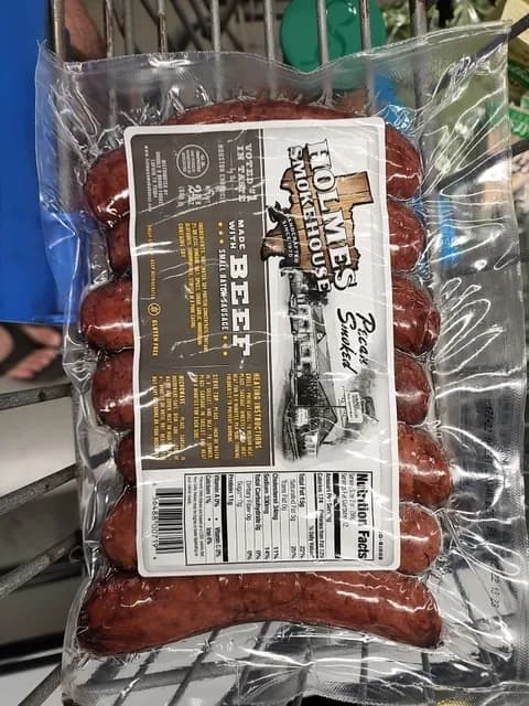 Holmes Smokehouse Pecan Smoked Beef Sausage