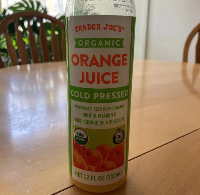 Trader Joe'S Organic Cold Pressed Orange Juice