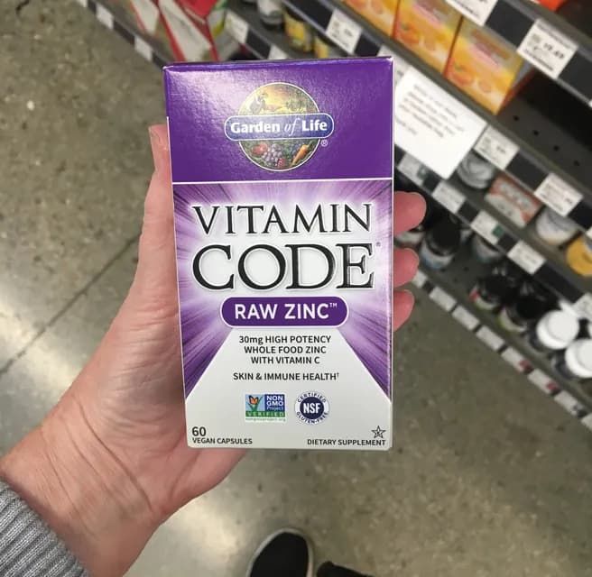 Garden Of Life Vitamin Code Raw Zinc 60 Vegan Capsules