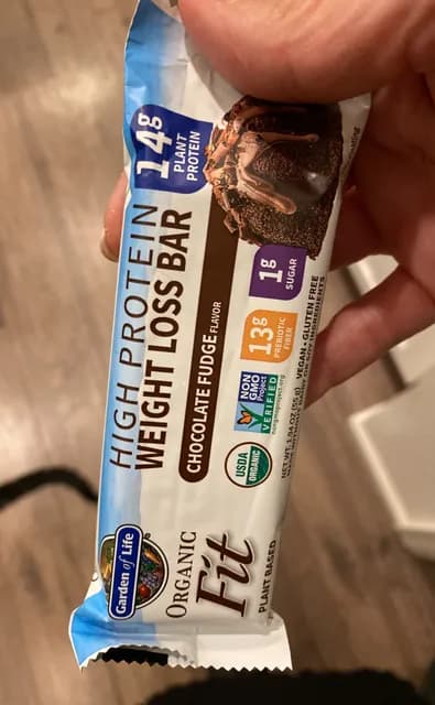 Garden Of Life Organic Fit Weight Loss Bar Chocolate Fudge Flavor