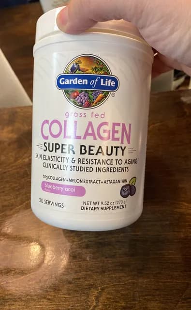 Garden Of Life Super Beauty Grass Fed Collagen Blueberry Acai