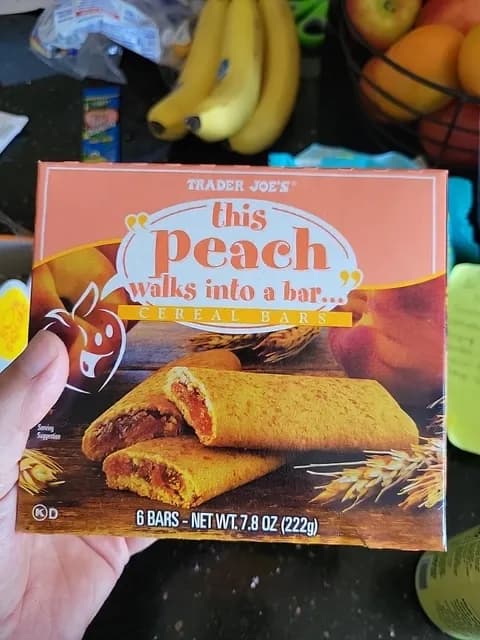 Trader Joe'S This Peach Walks Into A Bar Cereal Bars