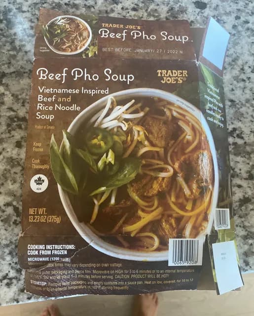 Trader Joe's Beef Pho Soup