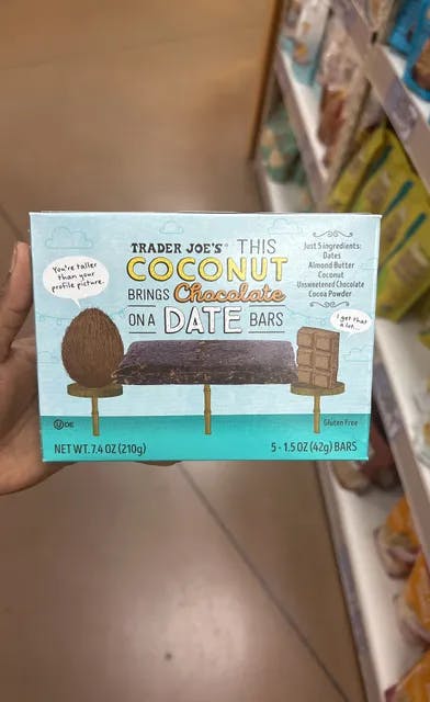 Is it Gluten Free? Trader Joe's This Coconut Brings Chocolate On A Date Bars