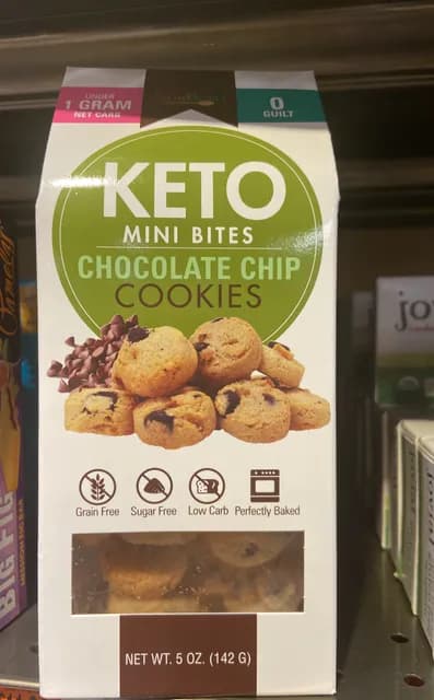 Keto Mini Bites Chocolate Chip Cookies