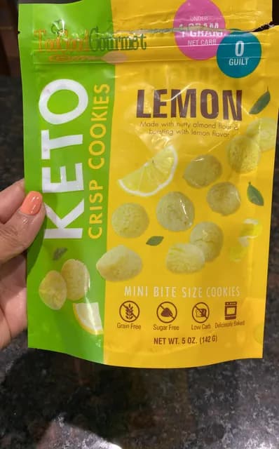 Too Good Gourmet Lemon Keto Crisp Cookies