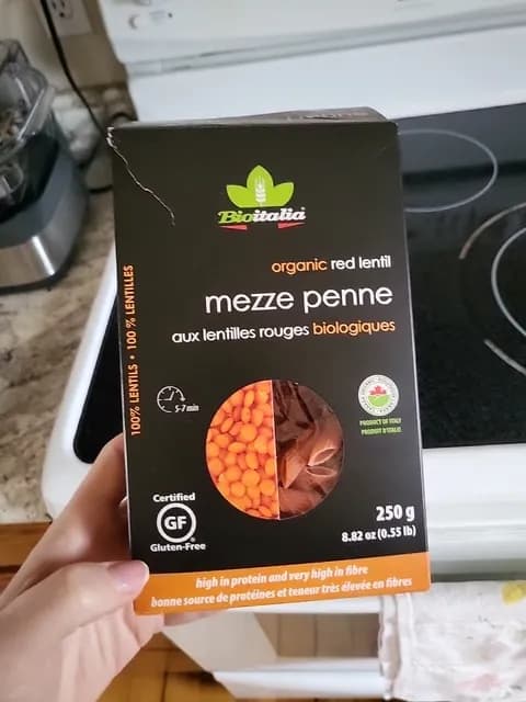 Bioitalia Organic Red Lentil Mezze Penne