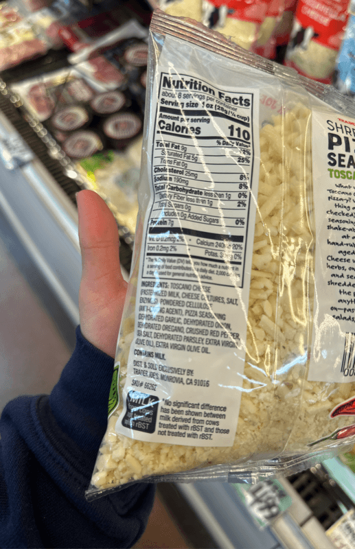 Trader Joe'S Shredded Pizza Seasoned Toscano Cheese
