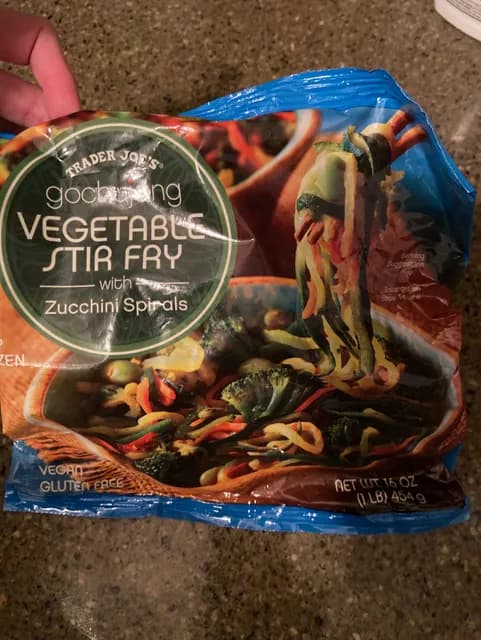 Trader Joe'S Gochujang Vegetable Stir Fry With Zucchini Spirals