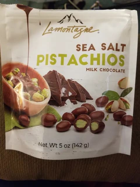 Lamontagne Sea Salt Milk Chocolate Pistachios
