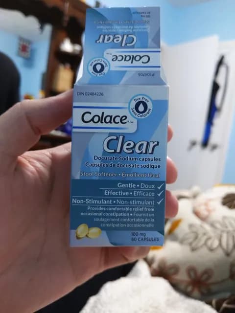 Colace Clear Stool Softener Docusate Sodium Capsules