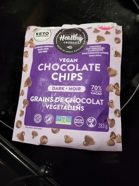Healthy Crunch Vegan Chocolate Chips Dark