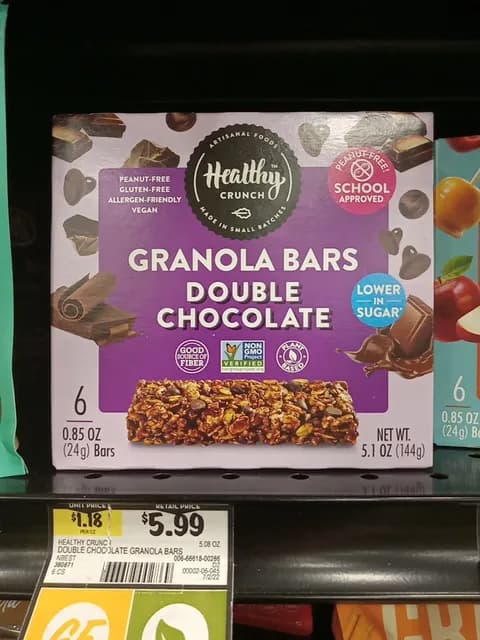 Healthy Crunch Dark Chocolate Granola Bars