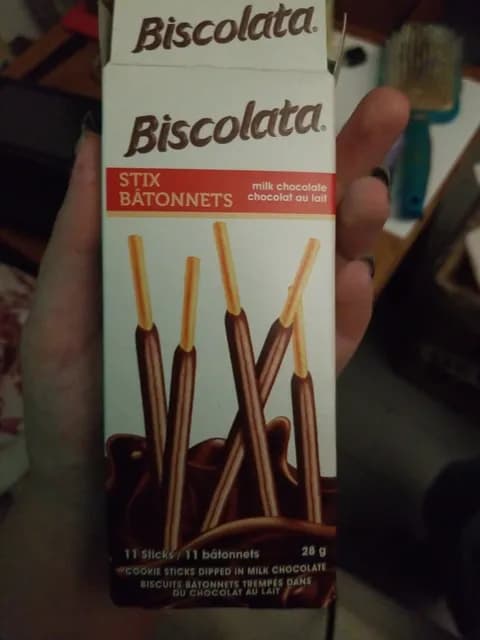 Biscolata Cookie Sticks Dipped In Milk Chocolate