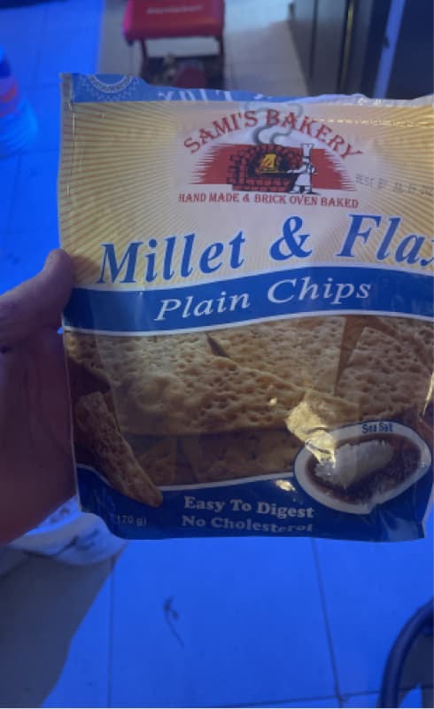 Sami'S Bakery Millet & Flax Plain Chips