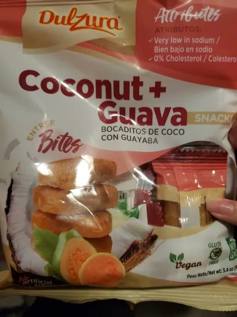 Dulzura Entree Bites Coconut + Guava Snacks