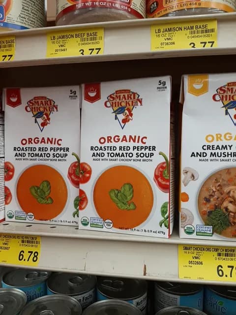 Smart Chicken Organic Roasted Red Pepper And Tomato Soup