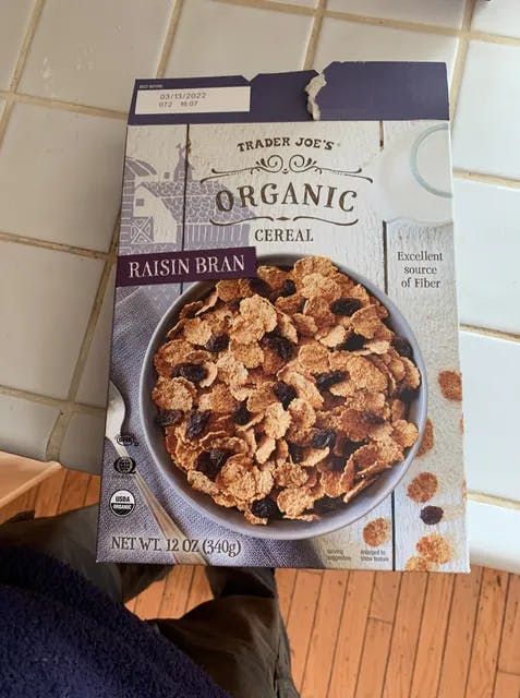 Trader Joe's Organic Raisin Bran Cereal