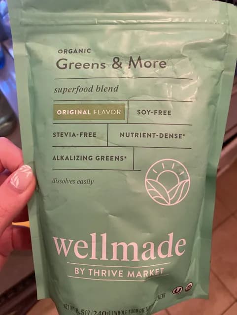 Wellmade Organic Greens & More Original Flavor Superfood Blend