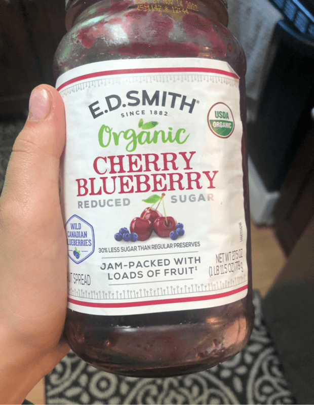 E.D. Smith Organic Cherry Blueberry Jam Fruit Spread