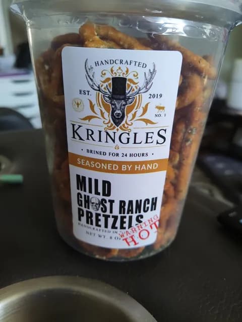 Kringles Mild Ghost Ranch Pretzels