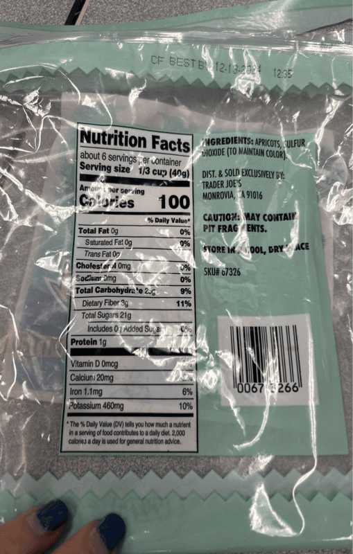 Trader Joe'S Extra Choice California Dried & Pitted Apricots