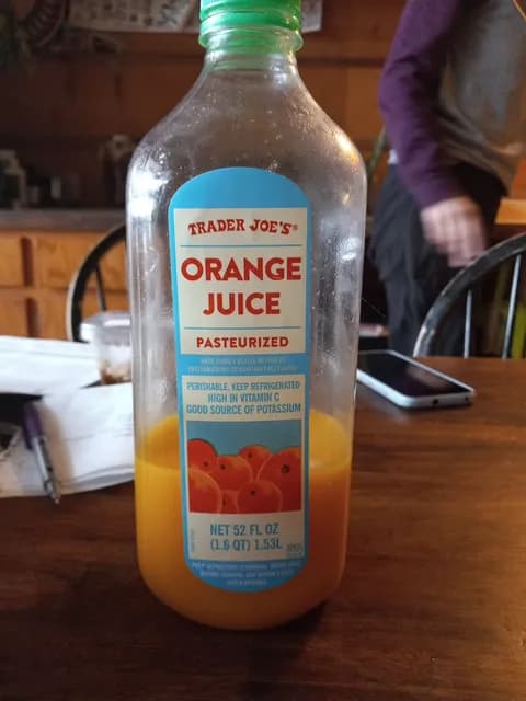 Trader Joe’S Pasteurized Orange Juice