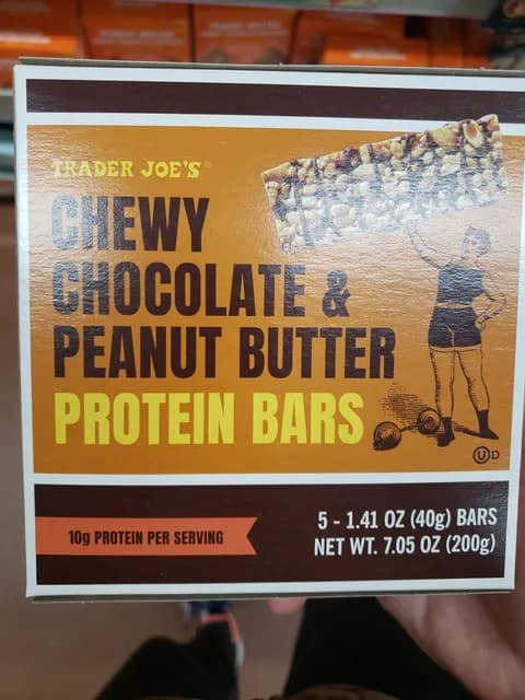 Trader Joe's Chewy Chocolate & Peanut Butter Protein Bars