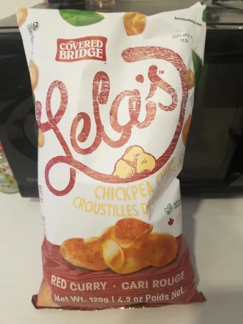 Covered Bridge Lela'S Red Curry Chickpea Chips