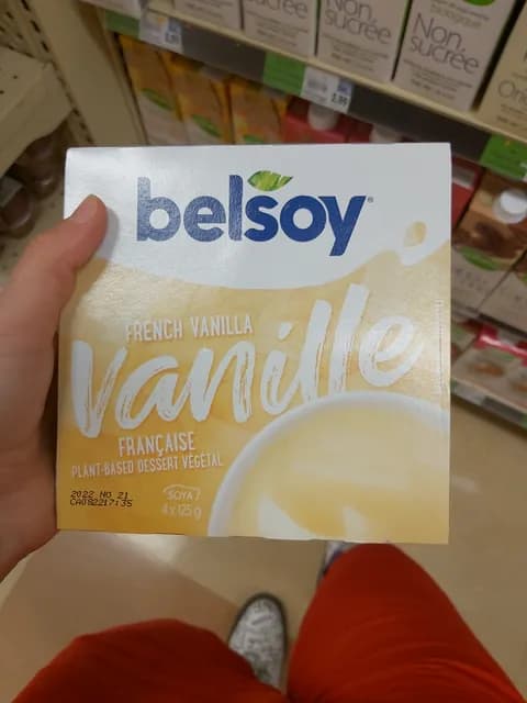 Belsoy French Vanilla Plant-Based Soy Dessert