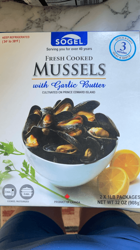 Sogel Fresh Cooked Mussels With Garlic Butter