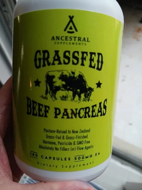 Ancestral Supplements Grass Fed Beef Pancreas