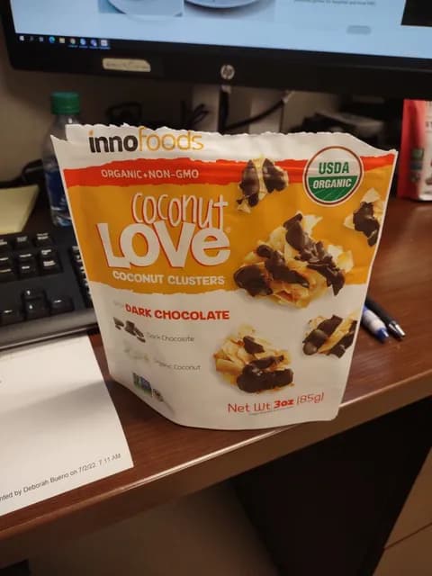 Innofoods Coconut Love Coconut Clusters With Dark Chocolate