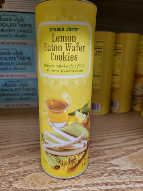 Trader Joe's Lemon Baton Wafer Cookies