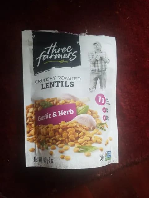 Three Farmers Garlic & Herb Crunchy Roasted Lentils