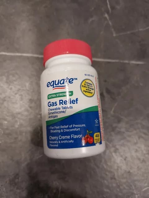 Equate Extra Strength Gas Relief Cherry Creme Flavor Chewable