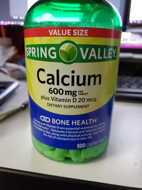 Spring Valley Calcium Vitamin D Bone Health Dietary Supplement