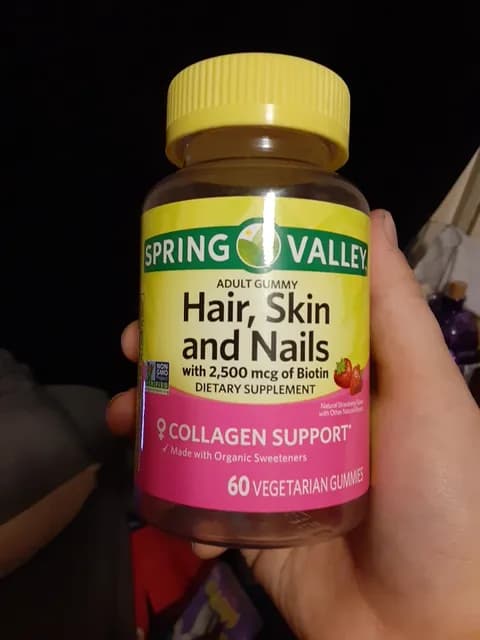 Spring Valley Hair, Skin And Nails With 2,500 Mcg Of Biotin Adult Gummy