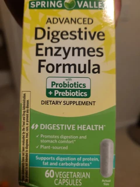 Spring Valley Advanced Digestive Enzymes Formula With Probiotics + Prebiotics