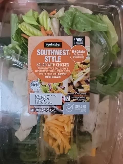 Walmart Marketside Southwest Style Salad With Chicken