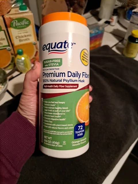 Equate 100% Natural Psyllium Husk Orange Smooth Premium Daily Fiber