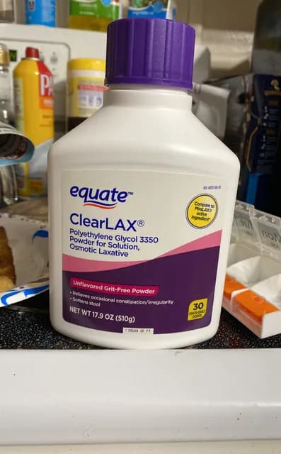 Equate Clearlax Unflavored Grit-Free Powder