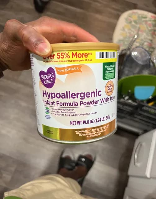 Parent'S Choice Hypoallergenic Infant Formula Powder With Iron