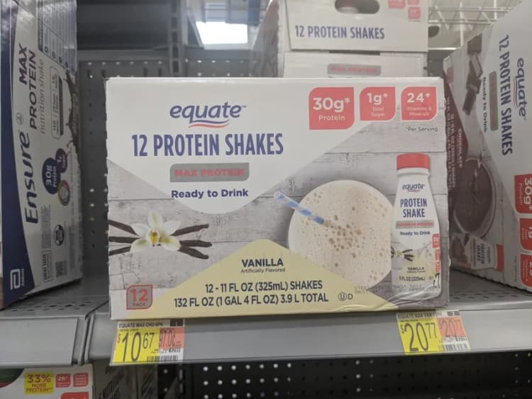 Equate Ready To Drink Vanilla Max Protein Shakes