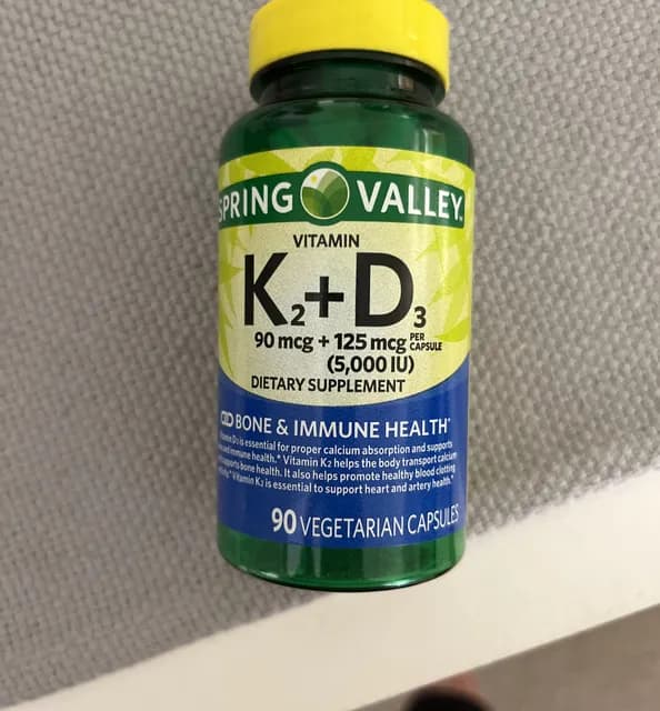 Spring Valley Vitamin K2+D3 Dietary Supplement